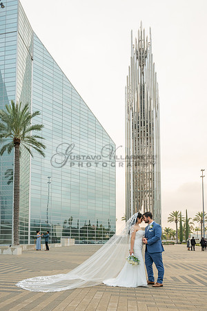 Bryan and Diana wedding ceremony at The Christ Cathedral in Garden Grove Ca, reception at The White House Event Center Anaheim Ca, Gustavo Villarreal photography, videography, 323-633-8283, www.gvphot