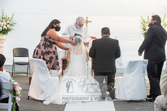 Anthony and Alma wedding celebration at st. Joseph's catholic Ch