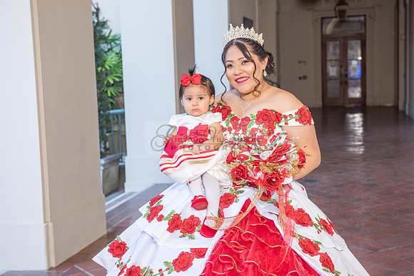 Estephanie Cristal Quinceanera photo shoot ideas, video in Pasadena City Hall in Pasadena Ca. Home reception, 323-633-8283