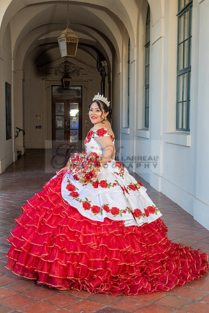 Estephanie Cristal Quinceanera photo shoot ideas, video in Pasadena City Hall in Pasadena Ca. Home reception, 323-633-8283