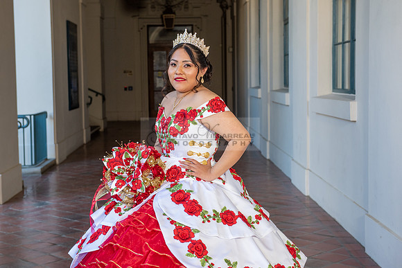 Estephanie Cristal Quinceanera photo shoot ideas, video in Pasadena City Hall in Pasadena Ca. Home reception, 323-633-8283