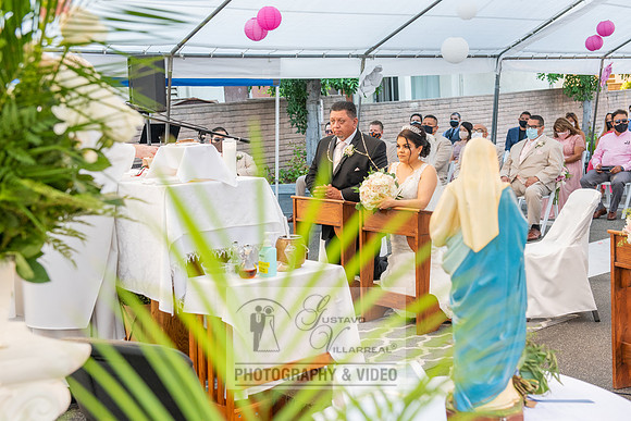 Anthony and Alma wedding celebration at st. Joseph's catholic Ch