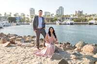 Alejandro and Monique engagement photos at Long beach Harbor Lighthouse, 323-633-8283, www.gustavovillarreal.com