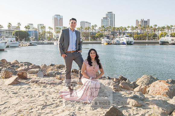 Alejandro and Monique engagement photos at Long beach Harbor Lighthouse, 323-633-8283, www.gustavovillarreal.com