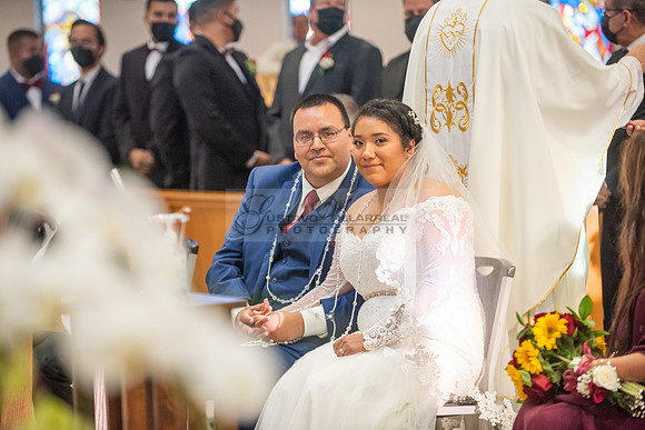 LINK #1 - Xochitl and Luis wedding ceremony at St. Peter Chanel Catholic C