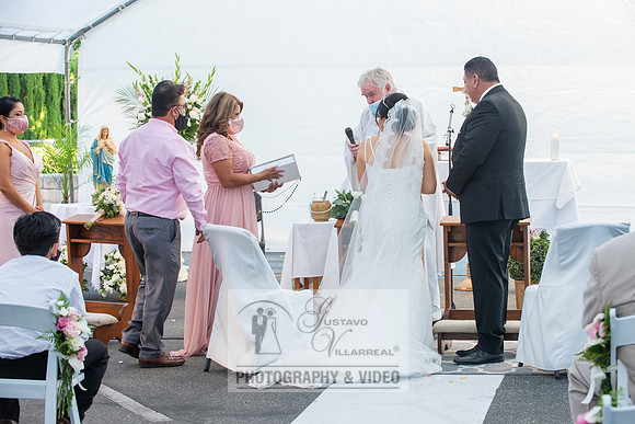 Anthony and Alma wedding celebration at st. Joseph's catholic Ch