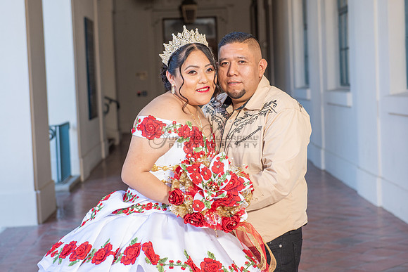 Estephanie Cristal Quinceanera photo shoot ideas, video in Pasadena City Hall in Pasadena Ca. Home reception, 323-633-8283