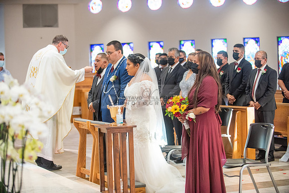 LINK #1 - Xochitl and Luis wedding ceremony at St. Peter Chanel Catholic C