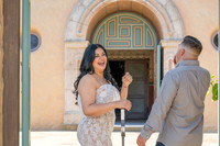 Jessica and Cory engagement photo session at Our Lady of Mount C