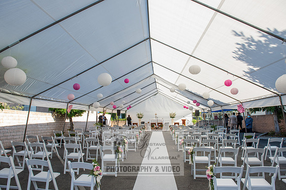 Anthony and Alma wedding celebration at st. Joseph's catholic Ch