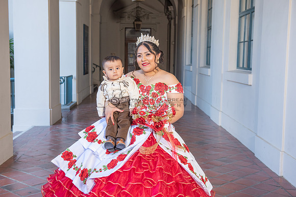 Estephanie Cristal Quinceanera photo shoot ideas, video in Pasadena City Hall in Pasadena Ca. Home reception, 323-633-8283
