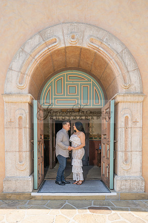 Jessica and Cory engagement photo session at Our Lady of Mount C