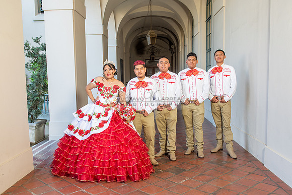 Estephanie Cristal Quinceanera photo shoot ideas, video in Pasadena City Hall in Pasadena Ca. Home reception, 323-633-8283