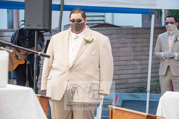 Anthony and Alma wedding celebration at st. Joseph's catholic Ch