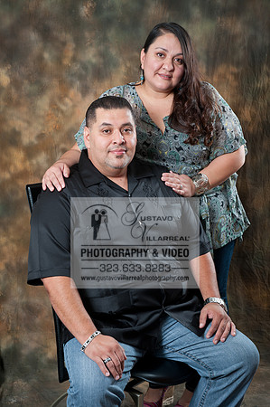 Engagement photography in Montebello Studios, Los Angeles, Orang