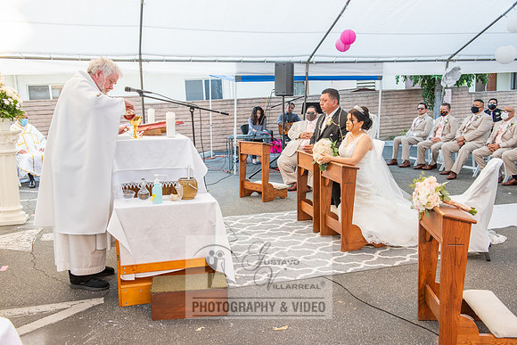 Anthony and Alma wedding celebration at st. Joseph's catholic Ch