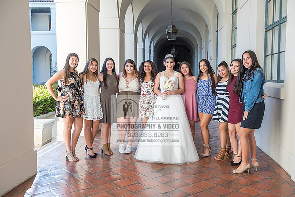 Andrea Lissette quinceaneras, sweet sixteens, weddings, family portraits, anniversaries, photography and video at Miraculos medal catholic church in Montebello,  receptions at Quiet Cannon Montebello,