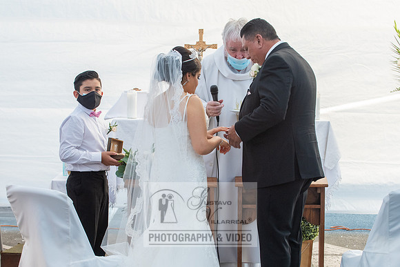 Anthony and Alma wedding celebration at st. Joseph's catholic Ch