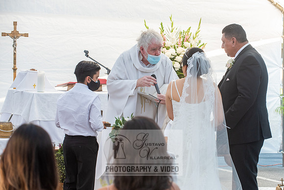 Anthony and Alma wedding celebration at st. Joseph's catholic Ch