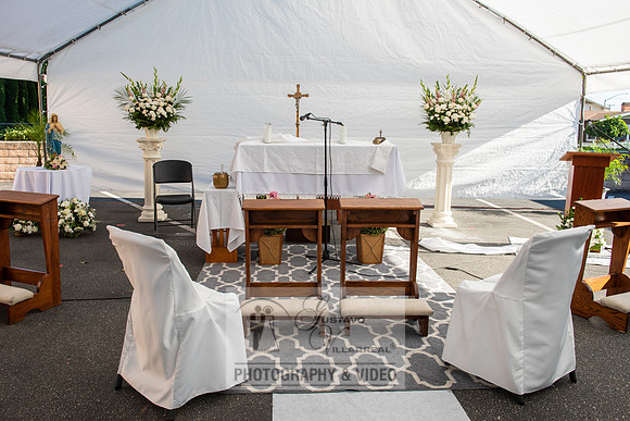 Anthony and Alma wedding celebration at st. Joseph's catholic Ch