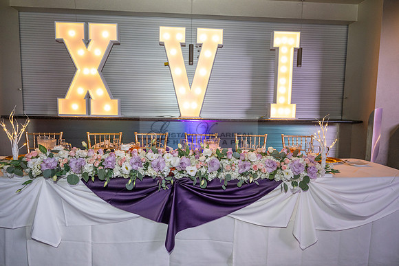 Leah Torres quinceanera celebration, reception, photography, videography, reception, Quiet Cannon Banquet Hall in the city of Montebello Ca, Gustavo Villarreal photographer, 323-633-8283, www.gvphotoa