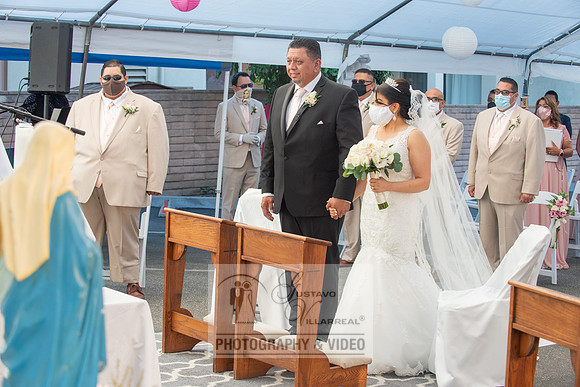 Anthony and Alma wedding celebration at st. Joseph's catholic Ch