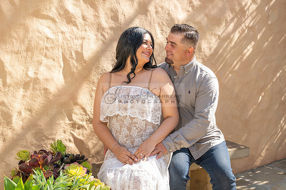 Jessica and Cory engagement photo session at Our Lady of Mount C