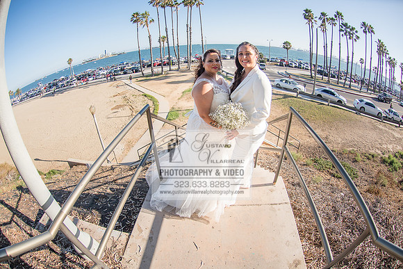 JENNIFER AND CYNTHIA glbt wedding photography and video at Long Beach Museum of Art in Long Beach Ca, www.gustavovillarreal.com, 323-633-8283