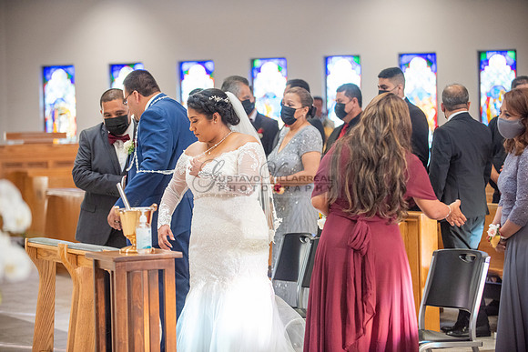 LINK #1 - Xochitl and Luis wedding ceremony at St. Peter Chanel Catholic C