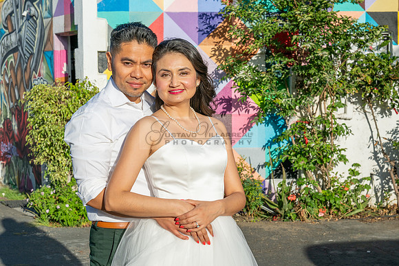 Margarita and Quintiliano engagement, weddings, quinceaneras, photos at La 4th st in Santa ana Ca. Gustavo Villarreal Photography, videographer, 323-633-8283