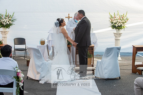 Anthony and Alma wedding celebration at st. Joseph's catholic Ch