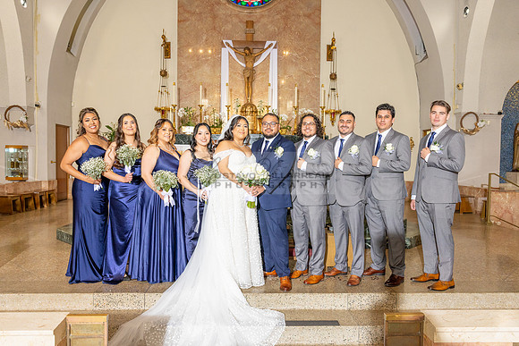 Thalial and Francisco wedding reception at La Mirada Golf course in