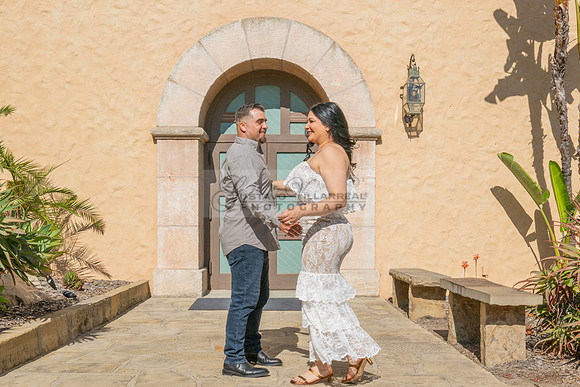 Jessica and Cory engagement photo session at Our Lady of Mount C