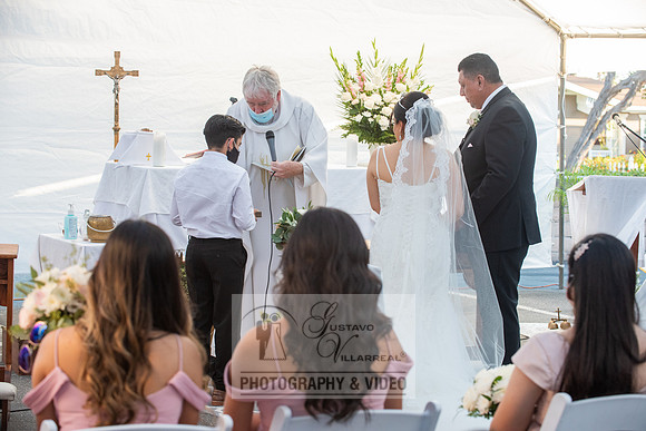 Anthony and Alma wedding celebration at st. Joseph's catholic Ch
