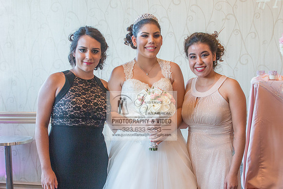 Andrea Lissette quinceaneras, sweet sixteens, weddings, family portraits, anniversaries, photography and video at Miraculos medal catholic church in Montebello,  receptions at Quiet Cannon Montebello,