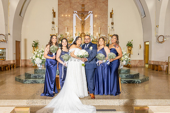Thalial and Francisco wedding reception at La Mirada Golf course in
