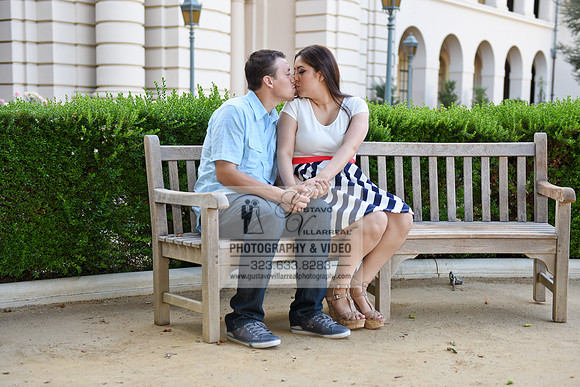 Saul and Cinthia Engagement photos in Pasadena, Wedding photo and video in Pasadena City hall, www.gustavovillarrealphotography.com, 323-633-8283