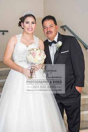 Andrea Lissette quinceaneras, sweet sixteens, weddings, family portraits, anniversaries, photography and video at Miraculos medal catholic church in Montebello,  receptions at Quiet Cannon Montebello,