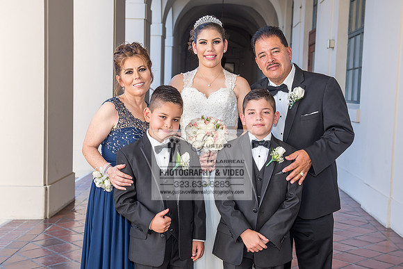 Andrea Lissette quinceaneras, sweet sixteens, weddings, family portraits, anniversaries, photography and video at Miraculos medal catholic church in Montebello,  receptions at Quiet Cannon Montebello,