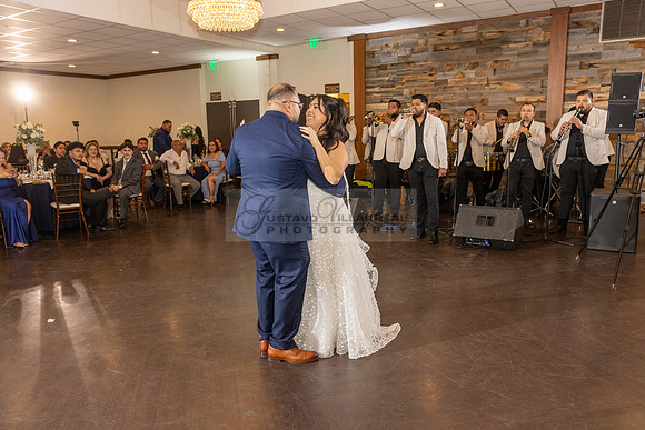 Thalial and Francisco wedding reception at La Mirada Golf course in