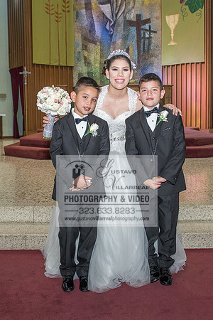 Andrea Lissette quinceaneras, sweet sixteens, weddings, family portraits, anniversaries, photography and video at Miraculos medal catholic church in Montebello,  receptions at Quiet Cannon Montebello,