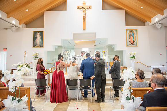 LINK #1 - Xochitl and Luis wedding ceremony at St. Peter Chanel Catholic C