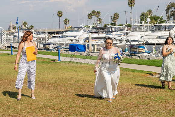 Ivonne and Alejandra wedding celebration at Jack Nicols Park in Long Beach Ca, reception at La Traviata Restaurant in long beach Ca, photography and videography by Gustavo Villarreal, 323-633-8283