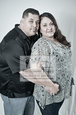 Engagement photography in Montebello Studios, Los Angeles, Orang