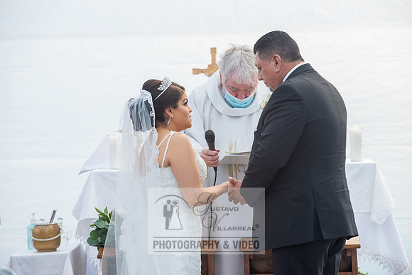 Anthony and Alma wedding celebration at st. Joseph's catholic Ch