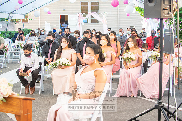 Anthony and Alma wedding celebration at st. Joseph's catholic Ch