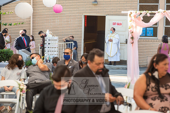 Anthony and Alma wedding celebration at st. Joseph's catholic Ch