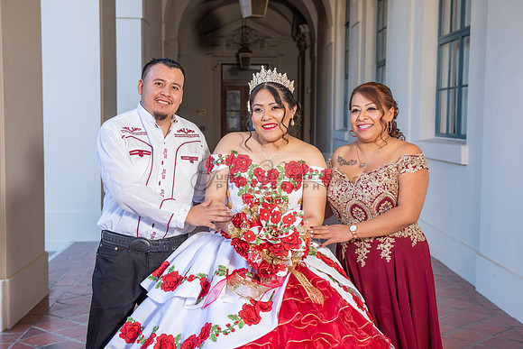 Estephanie Cristal Quinceanera photo shoot ideas, video in Pasadena City Hall in Pasadena Ca. Home reception, 323-633-8283