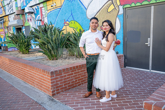 Margarita and Quintiliano engagement, weddings, quinceaneras, photos at La 4th st in Santa ana Ca. Gustavo Villarreal Photography, videographer, 323-633-8283