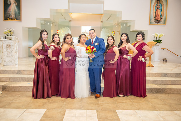 LINK #1 - Xochitl and Luis wedding ceremony at St. Peter Chanel Catholic C
